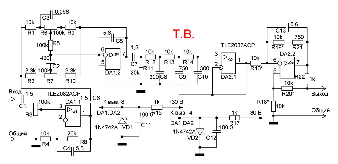 Предварительный усилитель для гидрофона на TL | Bioacustic | Дзен