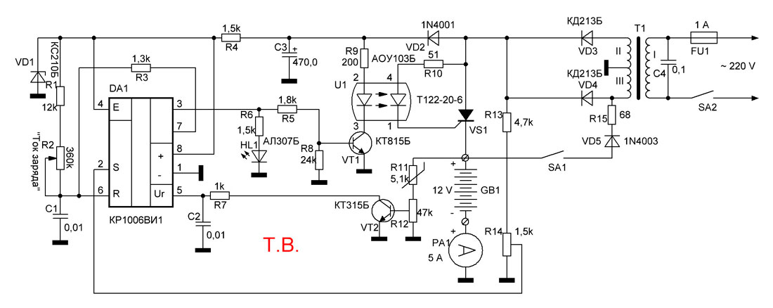 RU2155425C1 - Зарядное устройство конденсаторной батареи - Google Patents